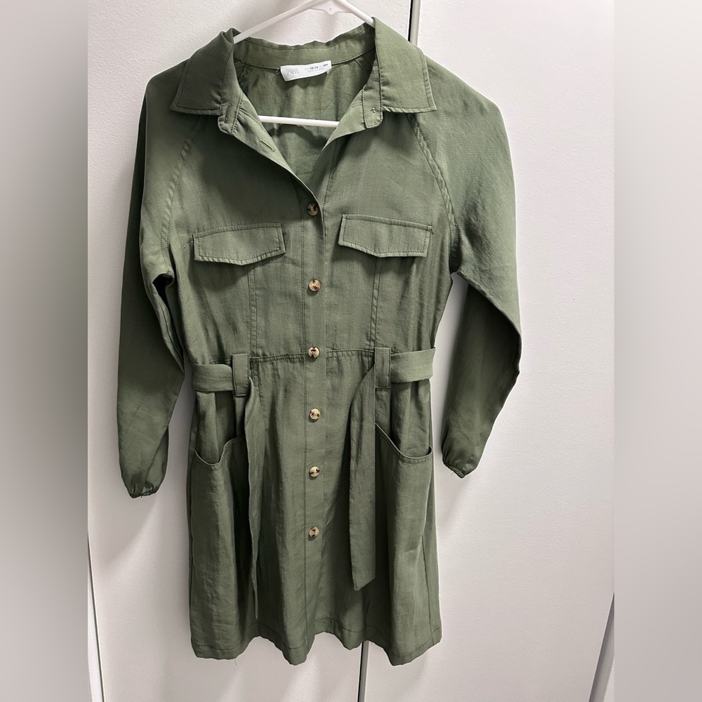 Zara button down dress